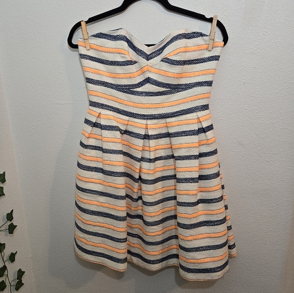Anthropologie Hutch Striped Mini Dress Size 6 - Picture 3 of 16